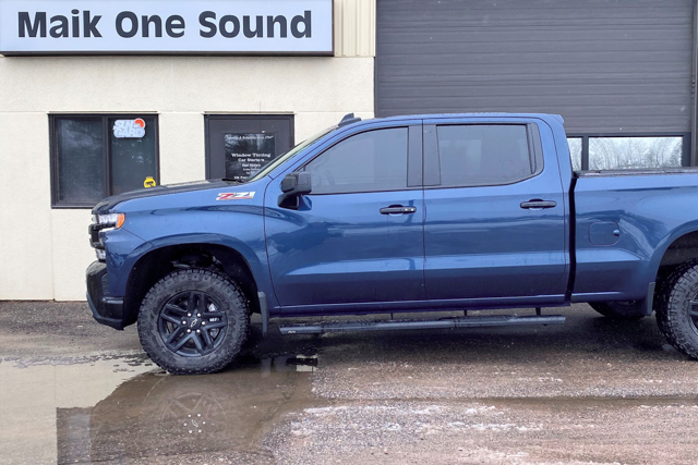 Chevrolet 2022 Silverado with professional window tint in North Bay